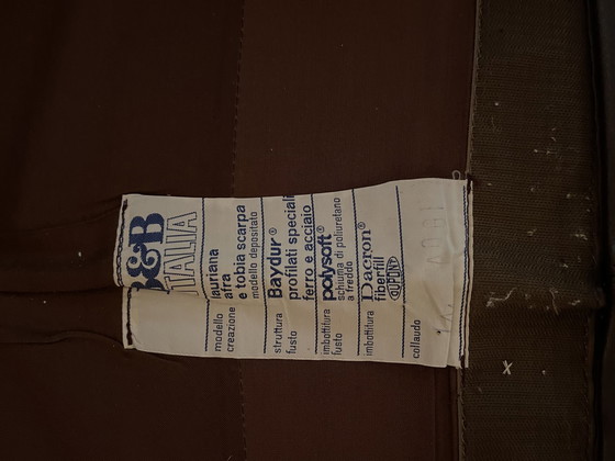 Image 1 of 2-Sitzer B&B Italia Ledersofa Modell Lauriana von Afra & Tobia Scarpa, 1970er