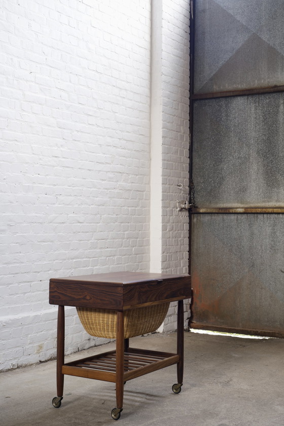 Image 1 of Ejvind A. Johansson Nähtisch aus Palisander