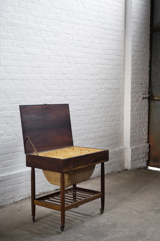 Image 1 of Ejvind A. Johansson Nähtisch aus Palisander