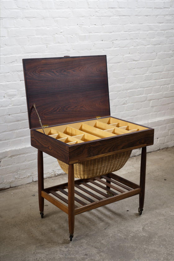 Image 1 of Ejvind A. Johansson Nähtisch aus Palisander