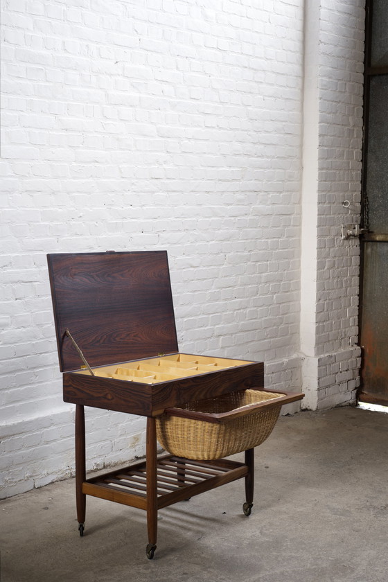 Image 1 of Ejvind A. Johansson Nähtisch aus Palisander