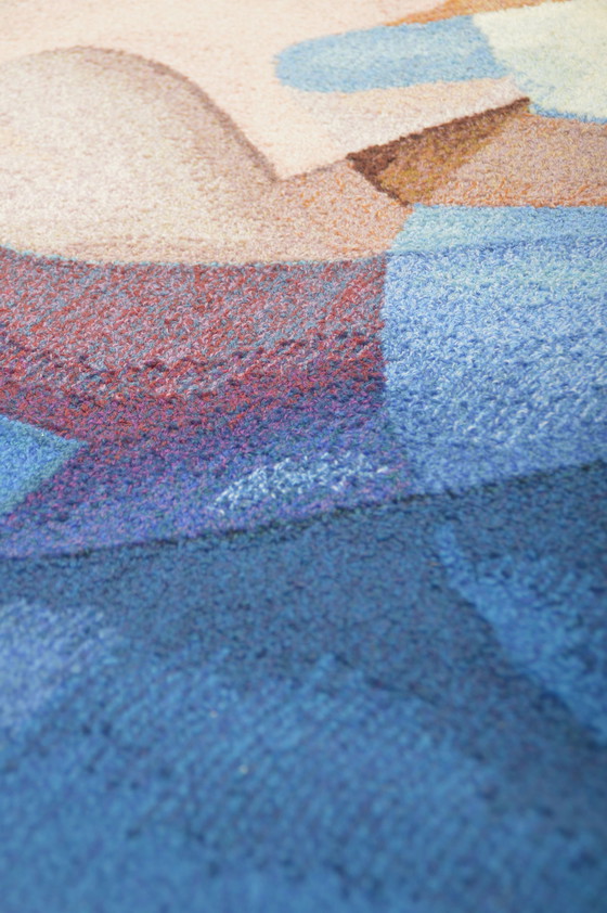 Image 1 of Handgeknüpfter Wandteppich 'Corsage Rose' (N° 4/6) von Robert Four Ateliers