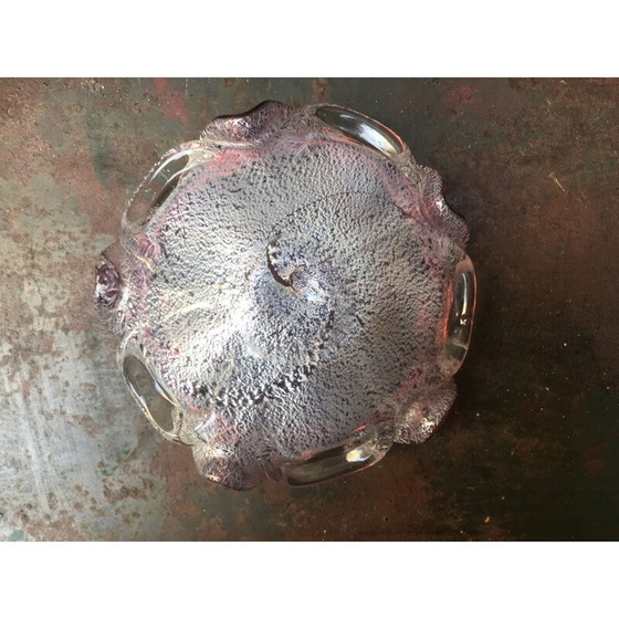 Image 1 of Aschenbecher aus rosa Muranoglas, 1970