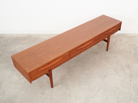 Image 1 of Teakholz-Lowboard, Dänisches Design, 1970er Jahre, Produktion: Dänemark