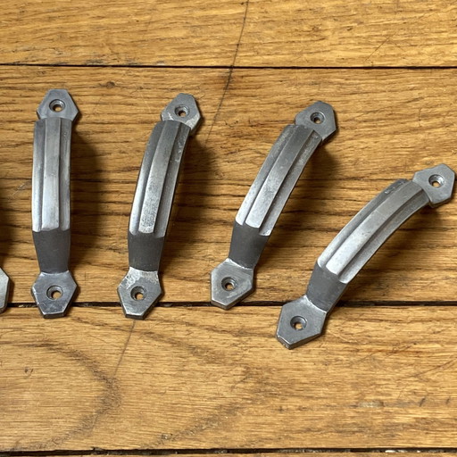 Lot Von 9 Aluminium Schublade Möbelgriffe