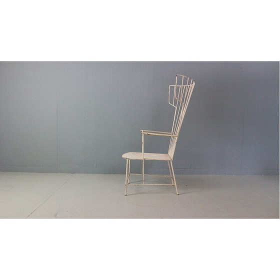 Image 1 of Alter Eisenstuhl "Lyra" von Anna-Lülja Praun und Thomas Lauterbach Sonett, 1955