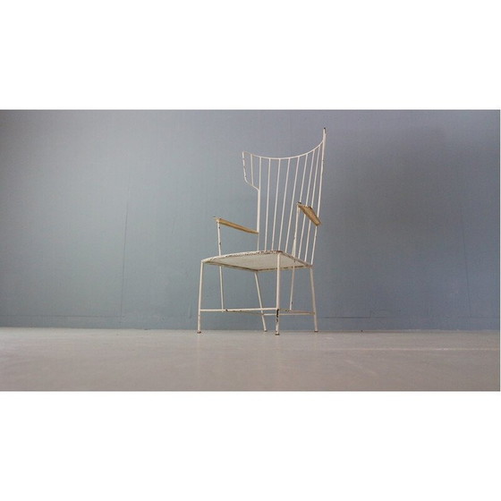 Image 1 of Alter Eisenstuhl "Lyra" von Anna-Lülja Praun und Thomas Lauterbach Sonett, 1955