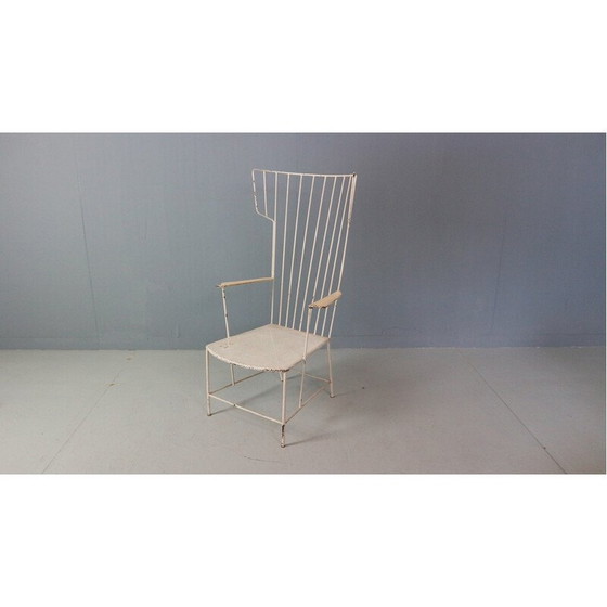 Image 1 of Alter Eisenstuhl "Lyra" von Anna-Lülja Praun und Thomas Lauterbach Sonett, 1955