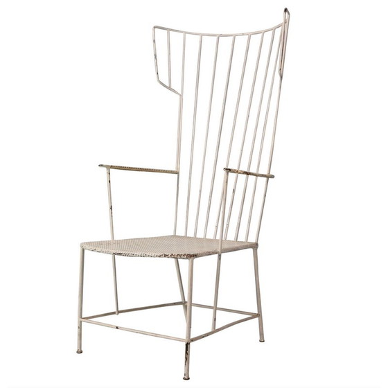 Image 1 of Alter Eisenstuhl "Lyra" von Anna-Lülja Praun und Thomas Lauterbach Sonett, 1955