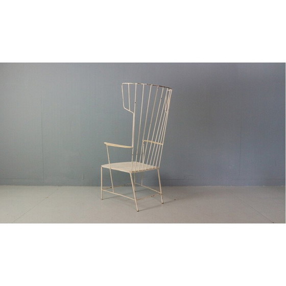 Image 1 of Alter Eisenstuhl "Lyra" von Anna-Lülja Praun und Thomas Lauterbach Sonett, 1955