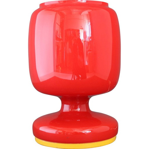 Mid Century Ganzglas-Tischlampe von S. Tabera, Tschechoslowakei 1970