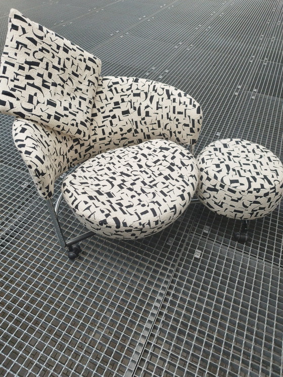 Image 1 of Cassina Girotonda Sessel mit Fußhocker