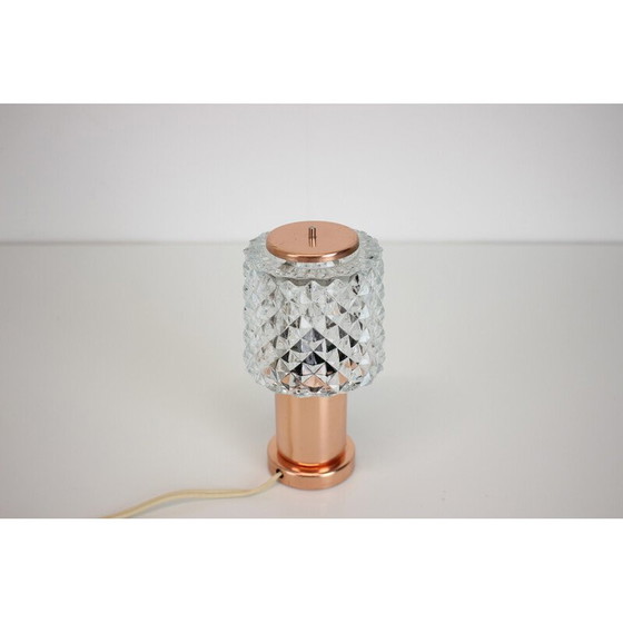 Image 1 of Tischlampe aus Messing und Glas von Kamenicky Senov, Tschechoslowakei 1960