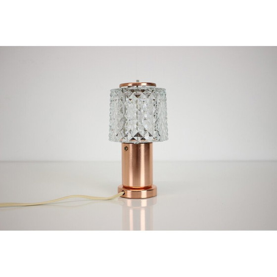 Image 1 of Tischlampe aus Messing und Glas von Kamenicky Senov, Tschechoslowakei 1960