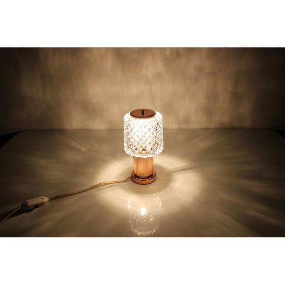 Image 1 of Tischlampe aus Messing und Glas von Kamenicky Senov, Tschechoslowakei 1960