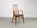 Teak and Leather Eva Armchair by Niels Koefoed for Hornslet Møbelfabrik, 1960s