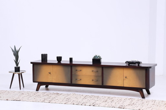 Image 1 of Vintage Lowboard 60er Jahre | Mid Century Sideboard TV Board Retro Aufbewahrung 70er Holz Kommode