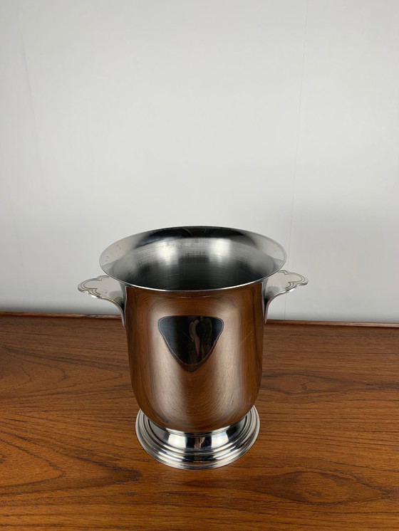 Image 1 of Vintage-Edelstahl-Champagnerkübel, 1970
