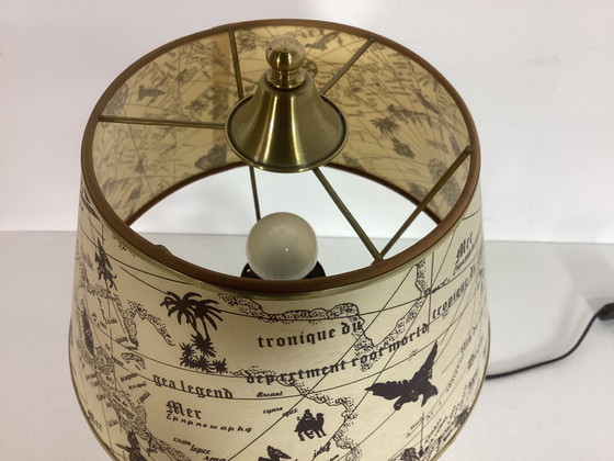 Image 1 of Maritime Teakholzlampe Achtziger Jahre Design
