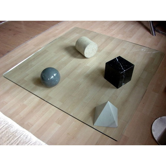 Image 1 of Vintage metafora Couchtisch von Massimo Vignelli für Martinelli, Italien 1970