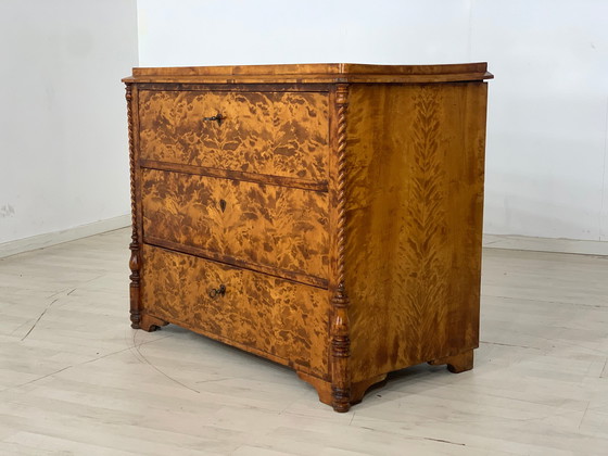 Image 1 of Biedermeier kommode schrank wäscheschrank antik