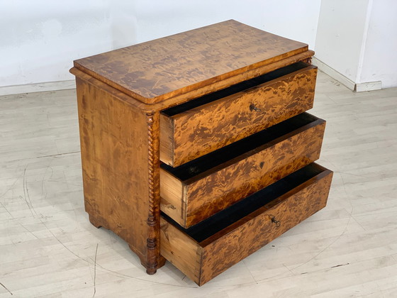 Image 1 of Biedermeier kommode schrank wäscheschrank antik