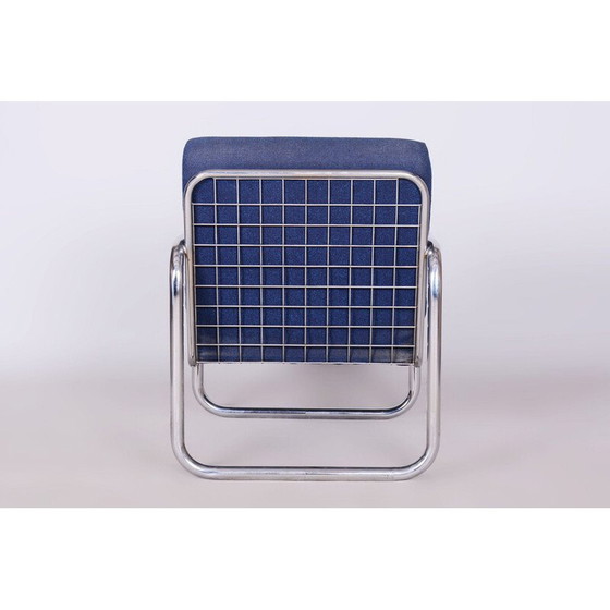 Image 1 of Vintage Bauhaus Sessel aus Chromstahl, Tschechoslowakei 1950