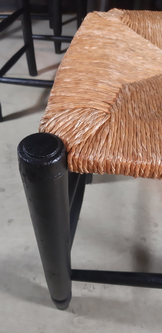 Image 1 of Satz von 6 Georges Robert Stühle Frankreich 1950S