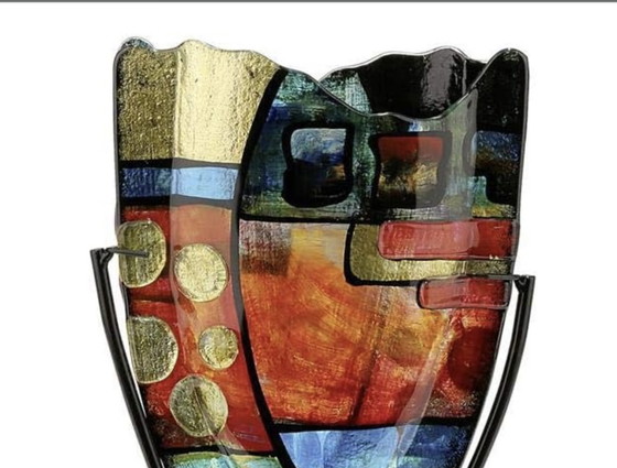 Image 1 of Handgefertigte Vase Aus Glas