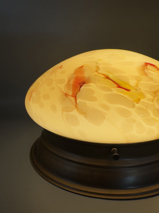 Image 1 of Art Deco Stil marmorierte Deckenlampe