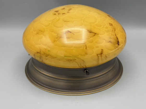 Image 1 of Art Deco Stil marmorierte Deckenlampe