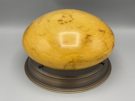 Image 1 of Art Deco Stil marmorierte Deckenlampe