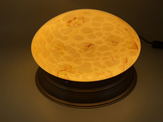 Image 1 of Art Deco Stil marmorierte Deckenlampe