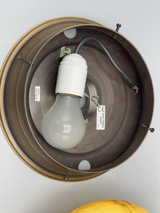 Image 1 of Art Deco Stil marmorierte Deckenlampe