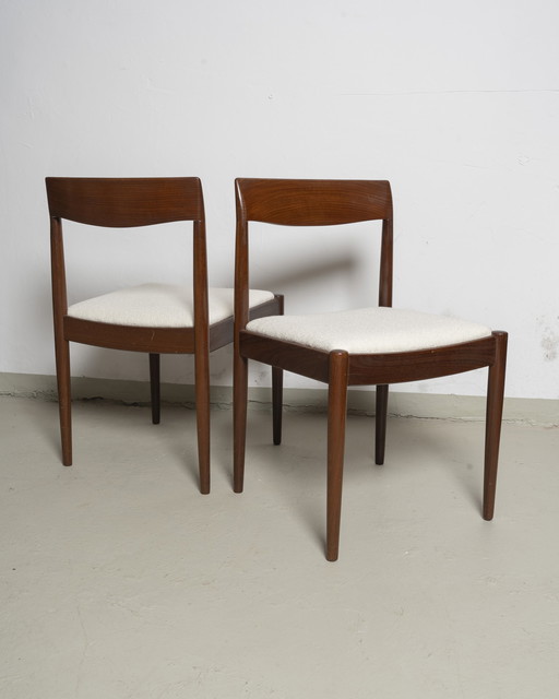 4x Teak Dining Chair Midcentury