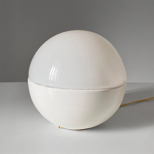 Lampalla Tischlampe aus Keramik und Muranoglas, Italien 1970