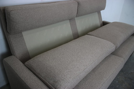 Image 1 of Cor Conseta Dreisitzer Couch Grau Uni Stoff Sofa Hohe Lehne Neub.