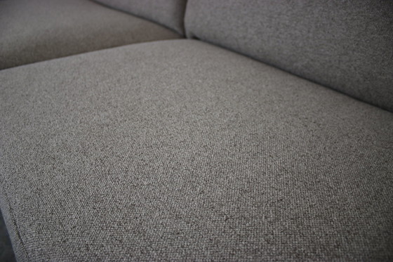 Image 1 of Cor Conseta Dreisitzer Couch Grau Uni Stoff Sofa Hohe Lehne Neub.