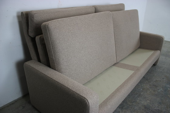 Image 1 of Cor Conseta Dreisitzer Couch Grau Uni Stoff Sofa Hohe Lehne Neub.