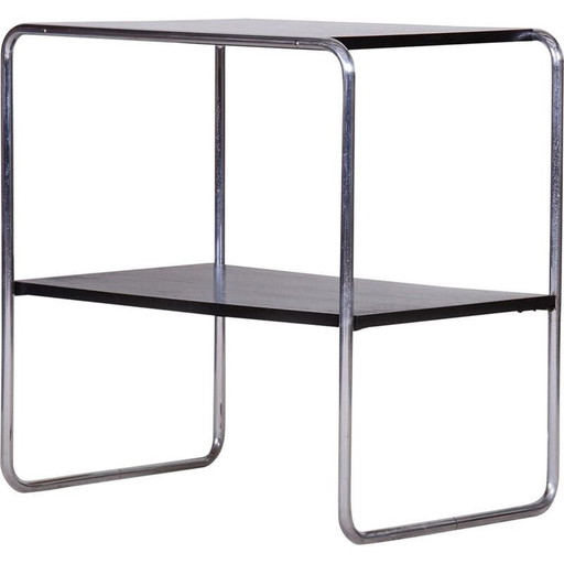 Schwarzer Bauhaus-Beistelltisch, 1930er Jahre