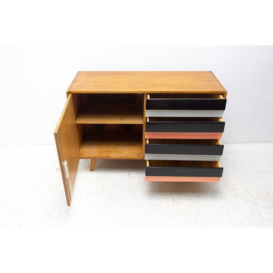 Image 1 of Mid Century Kommode aus Buchenholz U-458 von Jiri Jiroutek, Tschechoslowakei 1960er Jahre