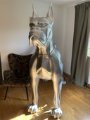 KARE Deko-Figur Toto XL Silber