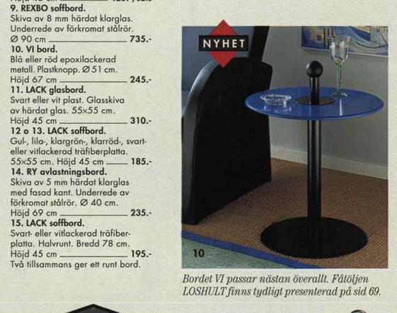 Image 1 of Postmoderner IKEA VI-Tisch von 1993