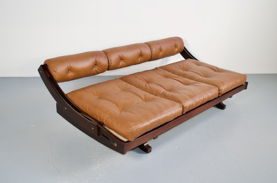 Image 1 of 3-Sitzer-Sofa Gs 195 Leder Und Palisander Gianni Songia 1963 Sormani Verleger
