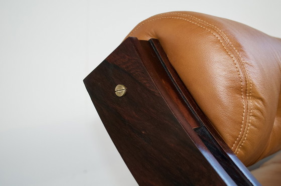 Image 1 of 3-Sitzer-Sofa Gs 195 Leder Und Palisander Gianni Songia 1963 Sormani Verleger