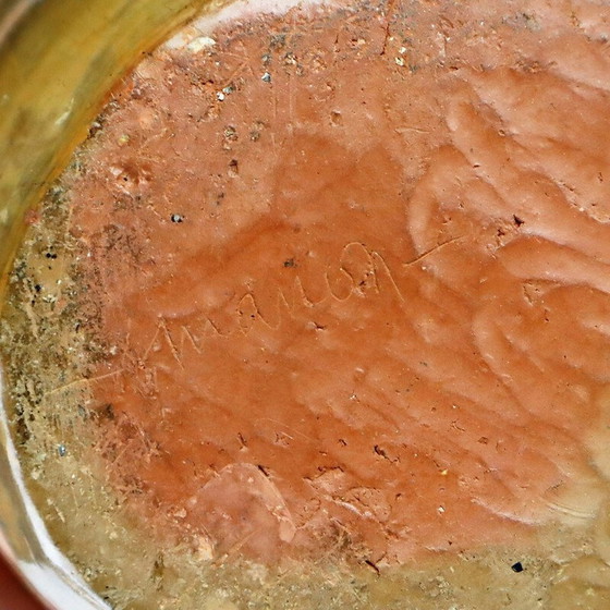 Image 1 of Paar Vintage-Keramikvasen von Berthellot Manon