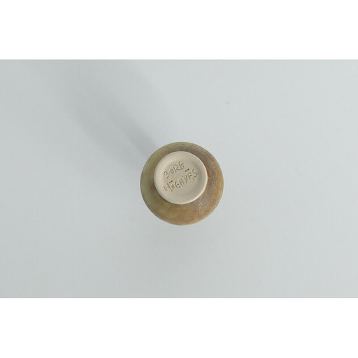 Satz von 4 Vasen aus braunem Steingut von Gunnar Borg für Höganäs Ceramics, Schweden 1960