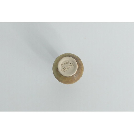Image 1 of Satz von 4 Vasen aus braunem Steingut von Gunnar Borg für Höganäs Ceramics, Schweden 1960