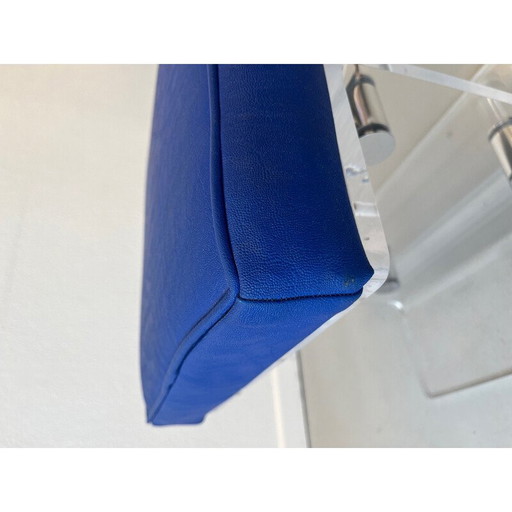 Vintage-Hocker aus Plexiglas und verchromtem Metall für La maison Marais International, Frankreich 1980