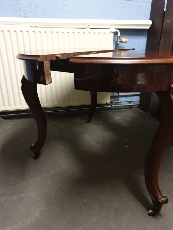 Image 1 of Antiker Mahagoni Coulisse Tisch